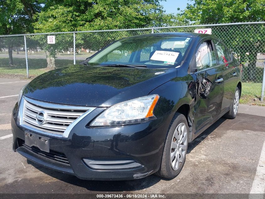 2014 Nissan Sentra Sv VIN: 3N1AB7AP9EY225665 Lot: 39673436