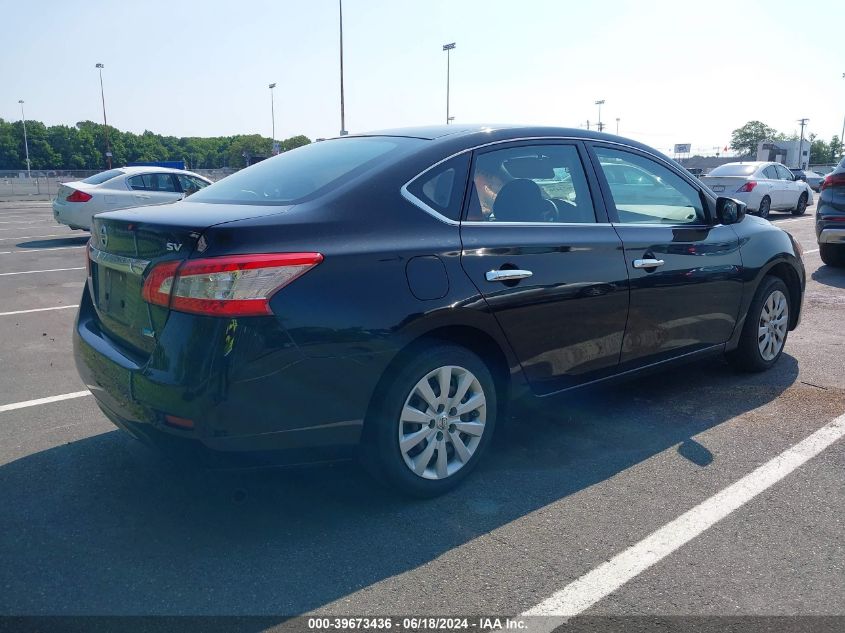 2014 Nissan Sentra Sv VIN: 3N1AB7AP9EY225665 Lot: 39673436