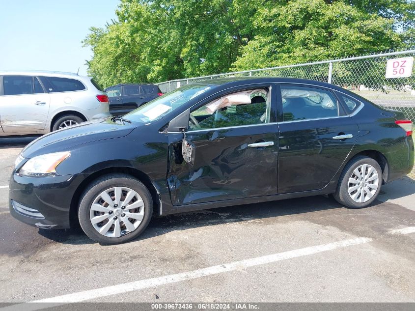 2014 Nissan Sentra Sv VIN: 3N1AB7AP9EY225665 Lot: 39673436