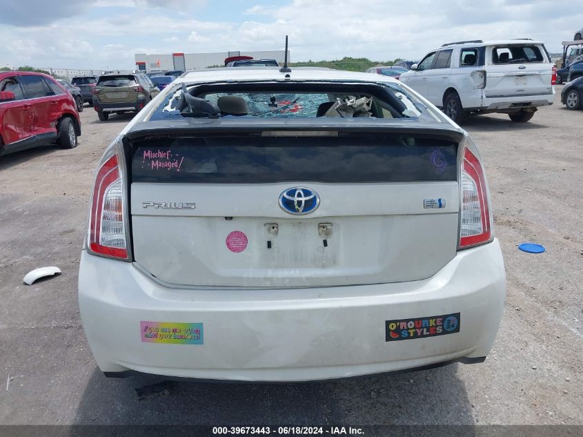 2012 Toyota Prius Three VIN: JTDKN3DU5C1567568 Lot: 39673443