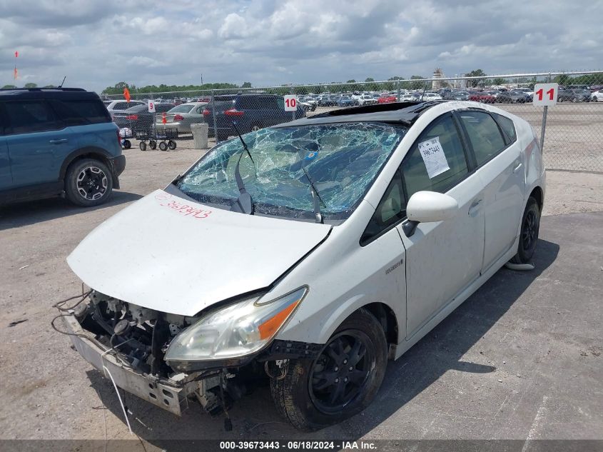 2012 Toyota Prius Three VIN: JTDKN3DU5C1567568 Lot: 39673443