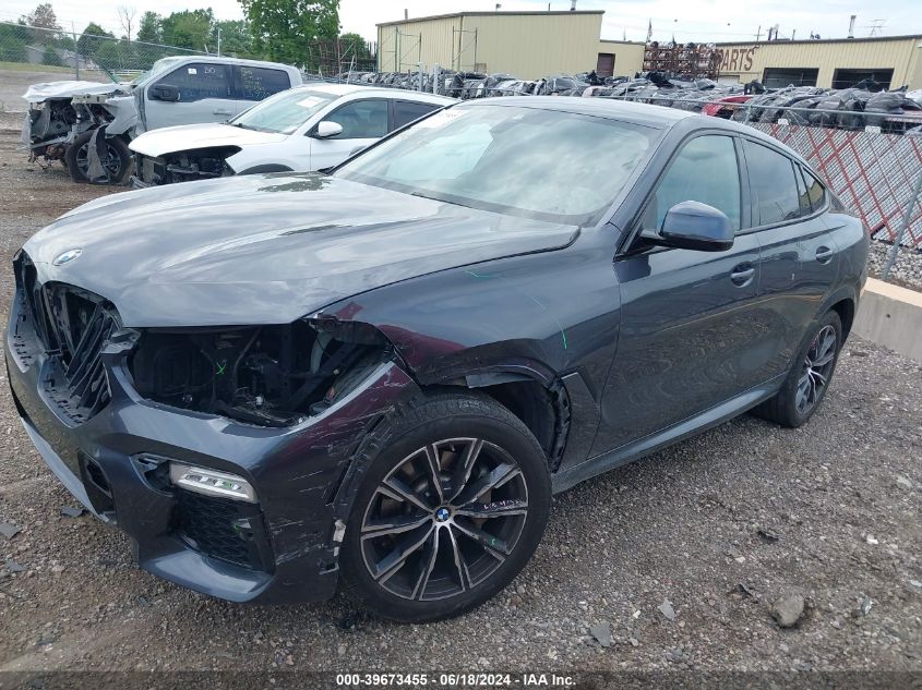 VIN 5UXCY6C08M9G39248 2021 BMW X6, Xdrive40I no.2