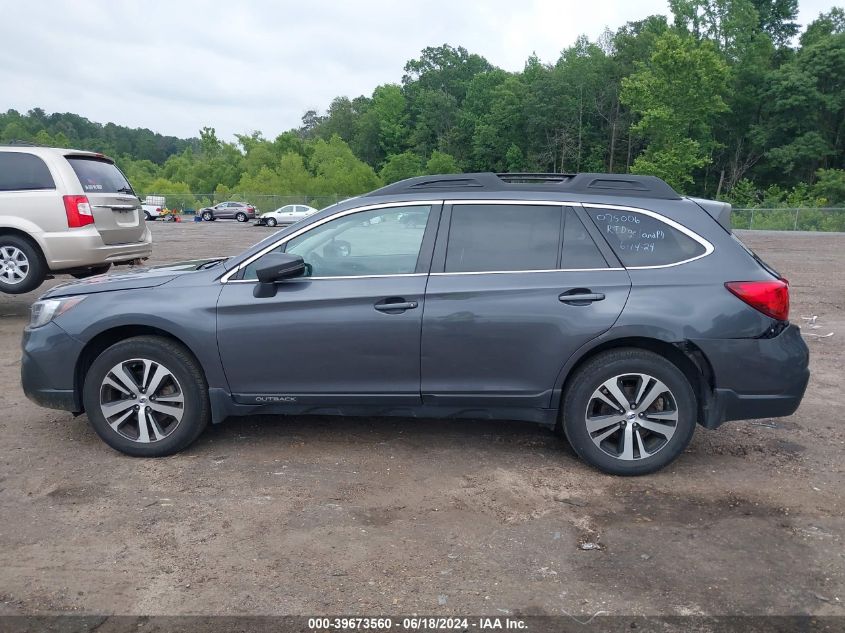 2018 Subaru Outback 2.5I Limited VIN: 4S4BSANC0J3286343 Lot: 39673560