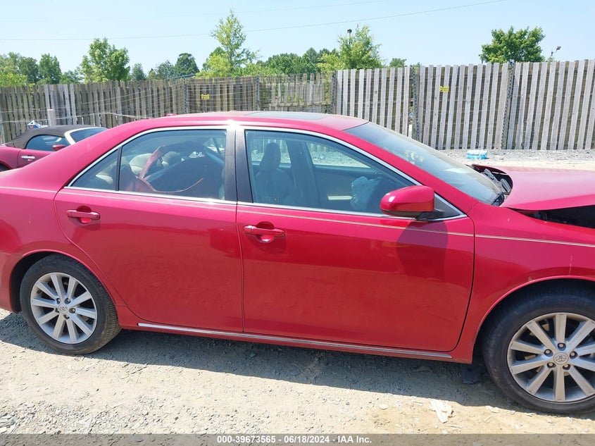 2012 Toyota Camry Xle V6 VIN: 4T1BK1FK5CU524920 Lot: 39673565