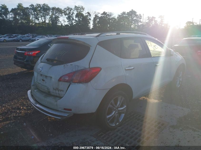 2010 Nissan Murano Le VIN: JN8AZ1MW5AW130700 Lot: 39673579