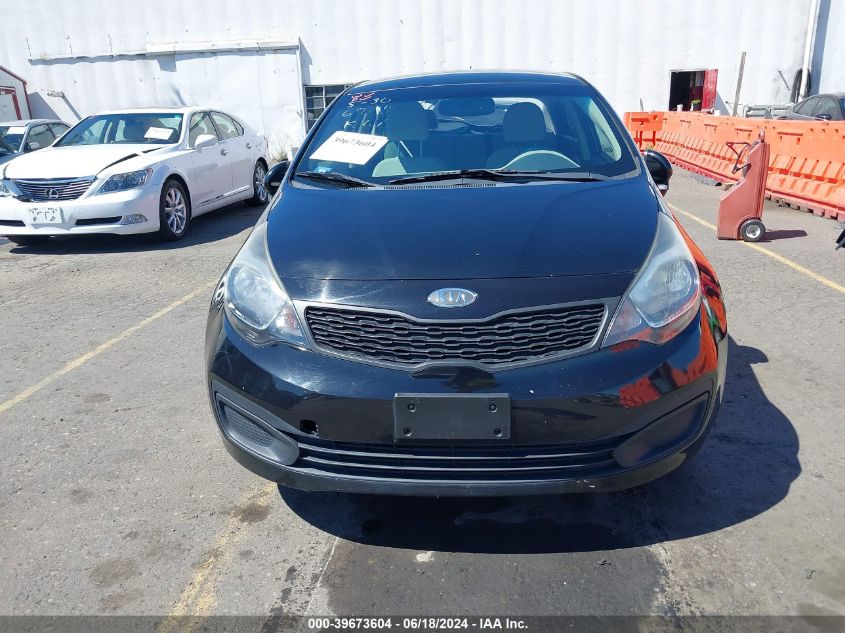 2012 Kia Rio Lx VIN: KNADM4A33C6090975 Lot: 39673604