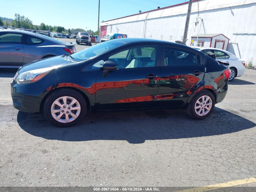 2012 Kia Rio Lx VIN: KNADM4A33C6090975 Lot: 39673604