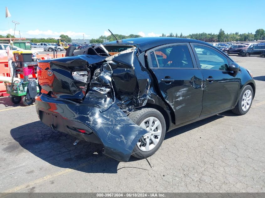 2012 Kia Rio Lx VIN: KNADM4A33C6090975 Lot: 39673604