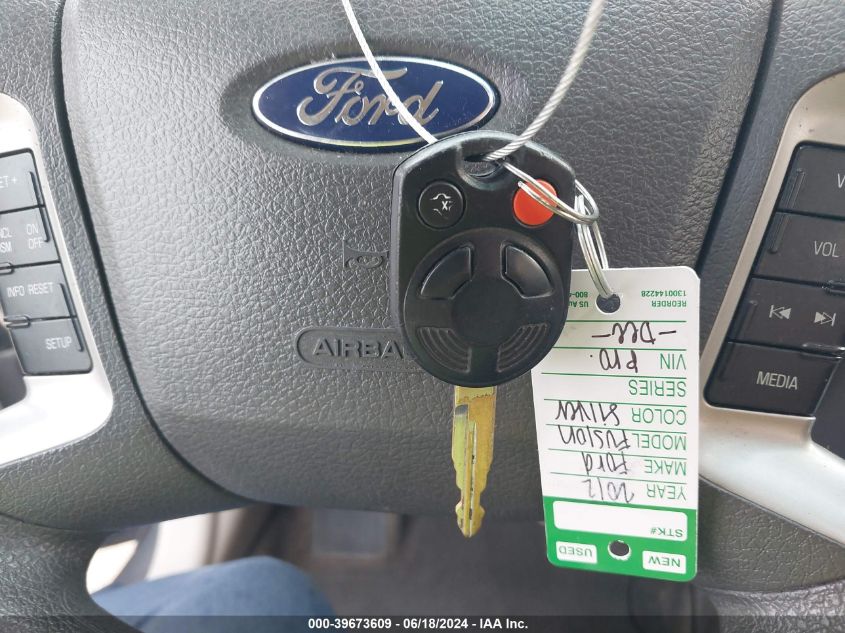 2012 Ford Fusion Se VIN: 3FAHP0HA2CR402849 Lot: 39673609