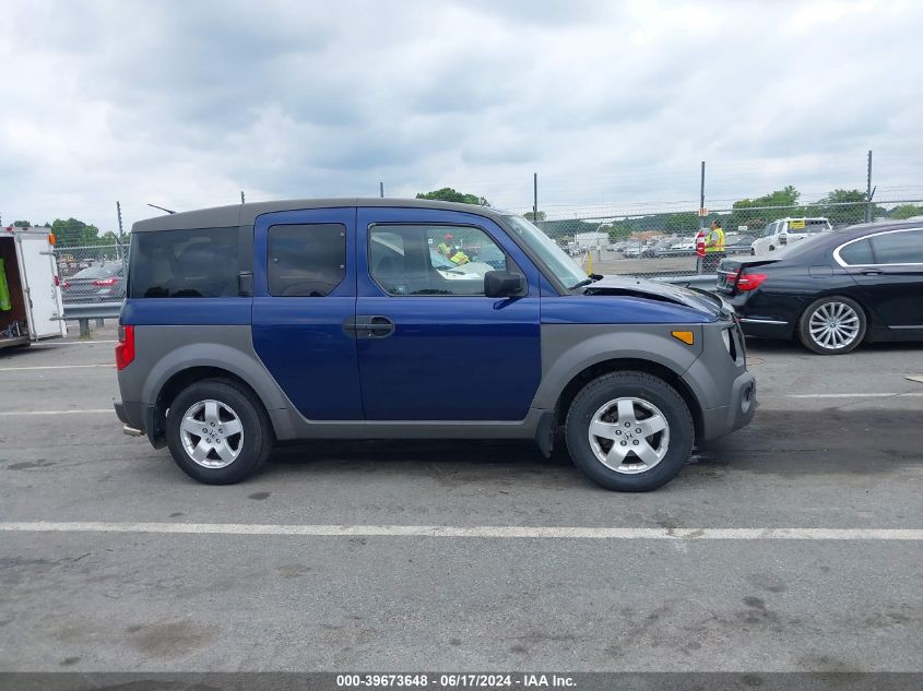 2003 Honda Element Ex VIN: 5J6YH28593L003905 Lot: 39673648