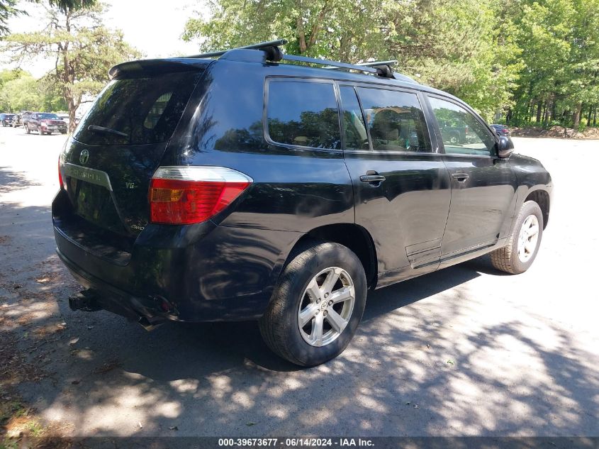 2008 Toyota Highlander VIN: JTEES41A182049783 Lot: 39673677