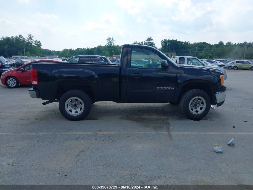 2007 GMC Sierra 1500 Work Truck VIN: 1GTEK14C87Z598306 Lot: 39673729