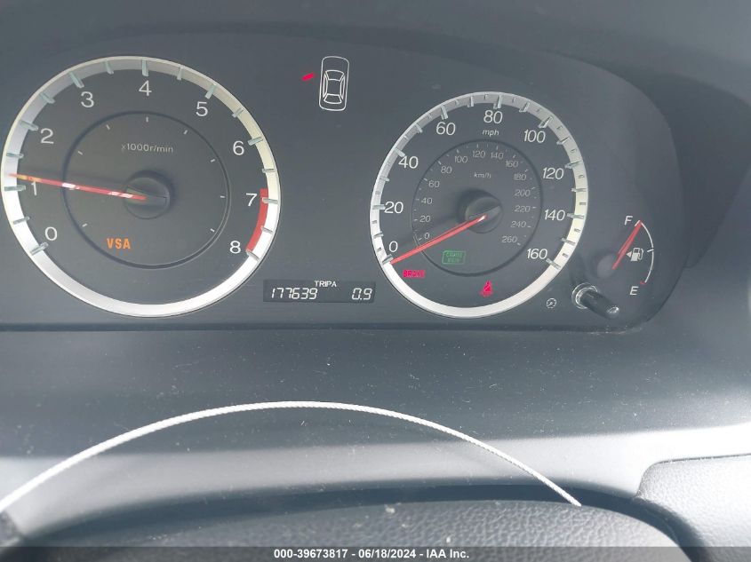 2010 Honda Accord 2.4 Lx VIN: 1HGCP2E38AA124697 Lot: 39673817