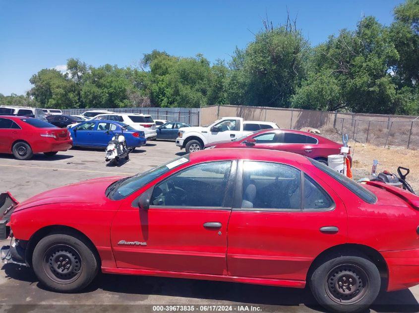 2001 Pontiac Sunfire Se VIN: 1G2JB524517302733 Lot: 39673835