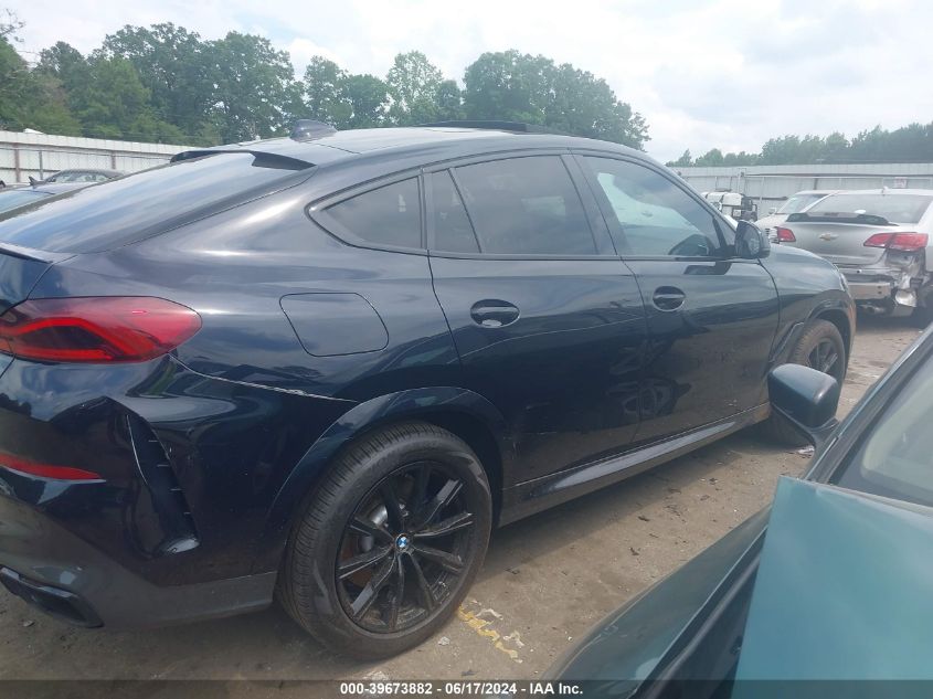 2021 BMW X6 M50I VIN: 5UXCY8C00M9E54140 Lot: 39673882