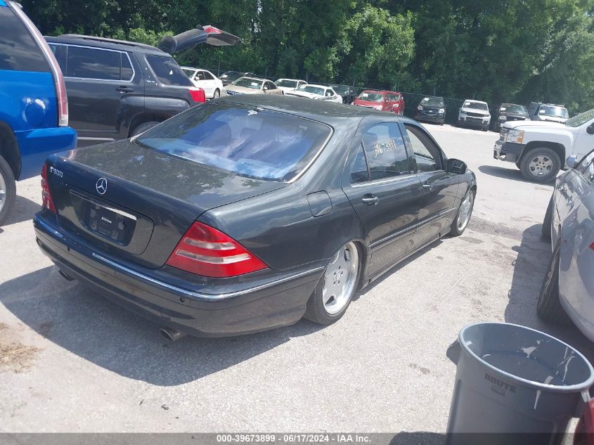 2002 Mercedes-Benz S 500 Base VIN: WDBNG75J32A294677 Lot: 39673899