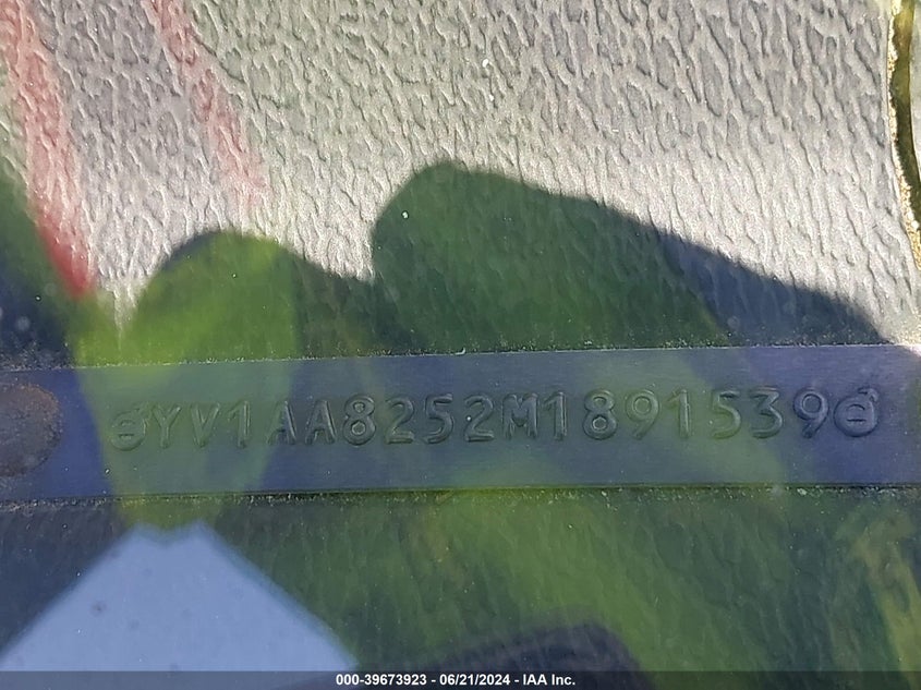 1991 Volvo 240 VIN: YV1AA8252M1891539 Lot: 39673923