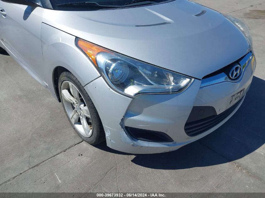 2012 Hyundai Veloster Base W/Black VIN: KMHTC6AD3CU036492 Lot: 39673932