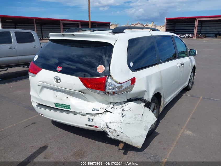 2011 Toyota Sienna Le V6/Le V6 Auto Access Seat VIN: 5TDKK3DC2BS171115 Lot: 39673953