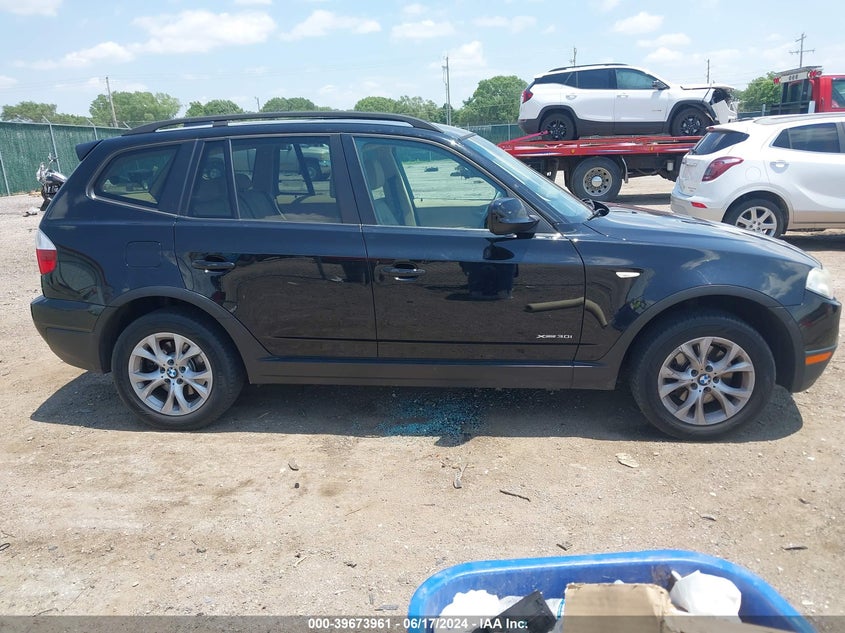 2010 BMW X3 xDrive30I VIN: WBXPC9C40AWJ37515 Lot: 39673961
