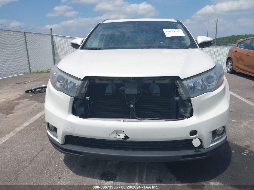 2014 Toyota Highlander Limited Platinum V6 VIN: 5TDDKRFH8ES010096 Lot: 39673966