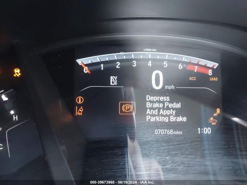 2019 Honda Cr-V Ex VIN: JHLRW2H59KX016096 Lot: 39673968