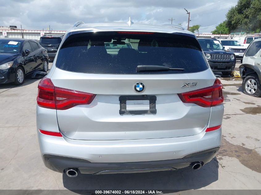 2018 BMW X3 xDrive30I VIN: 5UXTR9C59JLD62599 Lot: 39674002