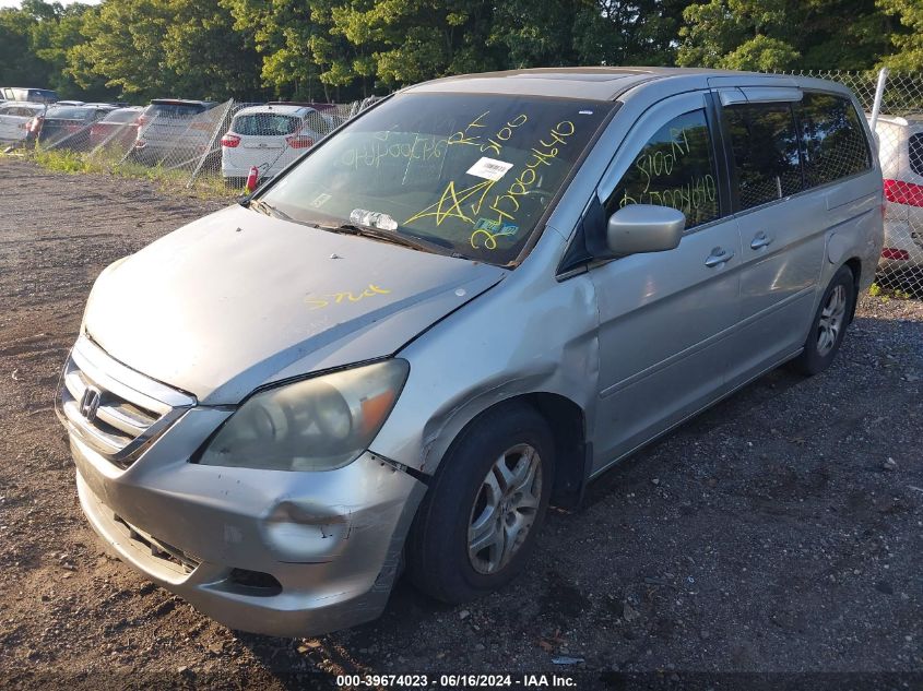 2005 Honda Odyssey Ex-L VIN: 5FNRL38725B021457 Lot: 39674023