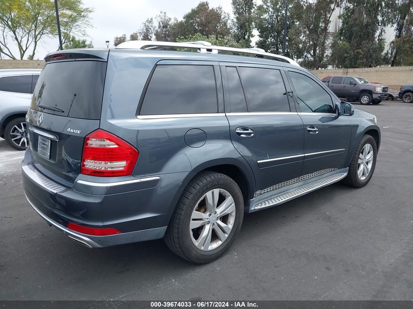 2011 Mercedes-Benz Gl 450 4Matic VIN: 4JGBF7BE3BA647445 Lot: 39674033