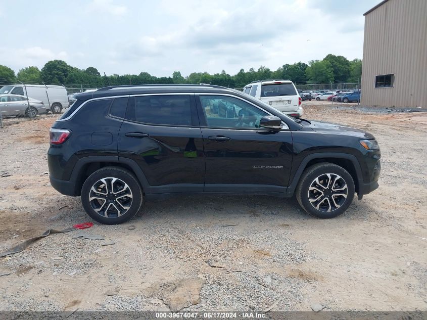 2022 Jeep Compass Limited 4X4 VIN: 3C4NJDCBXNT151672 Lot: 39674047