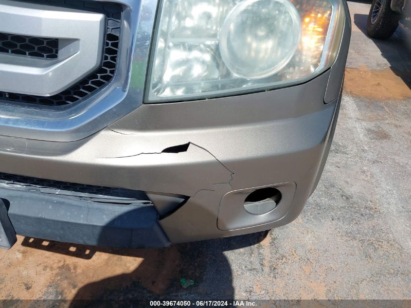 2011 Honda Pilot Lx VIN: 5FNYF3H24BB013511 Lot: 39674050