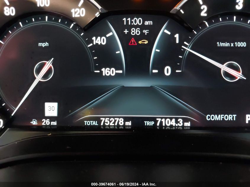 2017 BMW 540I xDrive VIN: WBAJE7C37HG479473 Lot: 39674061