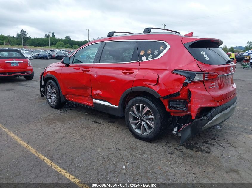 2020 Hyundai Santa Fe Sel VIN: 5NMS33AD9LH219708 Lot: 39674064