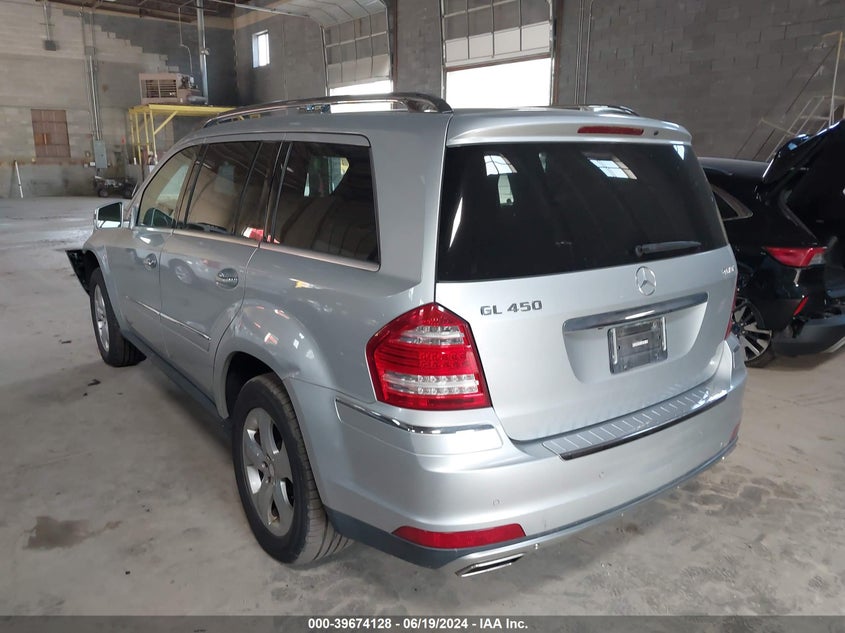 2011 Mercedes-Benz Gl 450 4Matic VIN: 4JGBF7BE9BA676397 Lot: 39674128