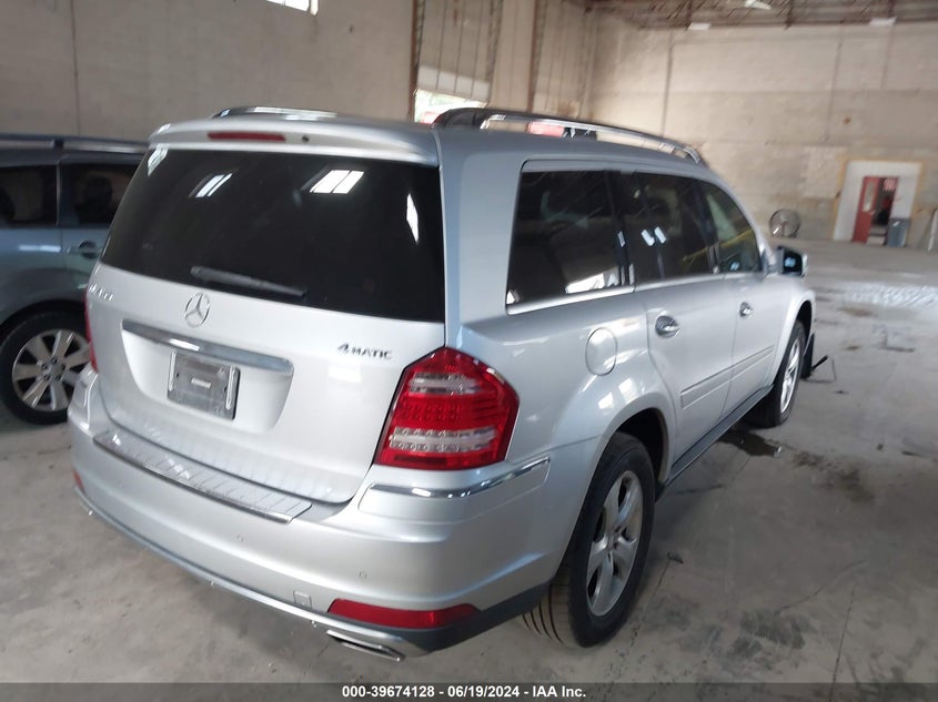 2011 Mercedes-Benz Gl 450 4Matic VIN: 4JGBF7BE9BA676397 Lot: 39674128