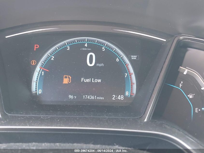 2018 Honda Civic Ex VIN: SHHFK7H5XJU400680 Lot: 39674204