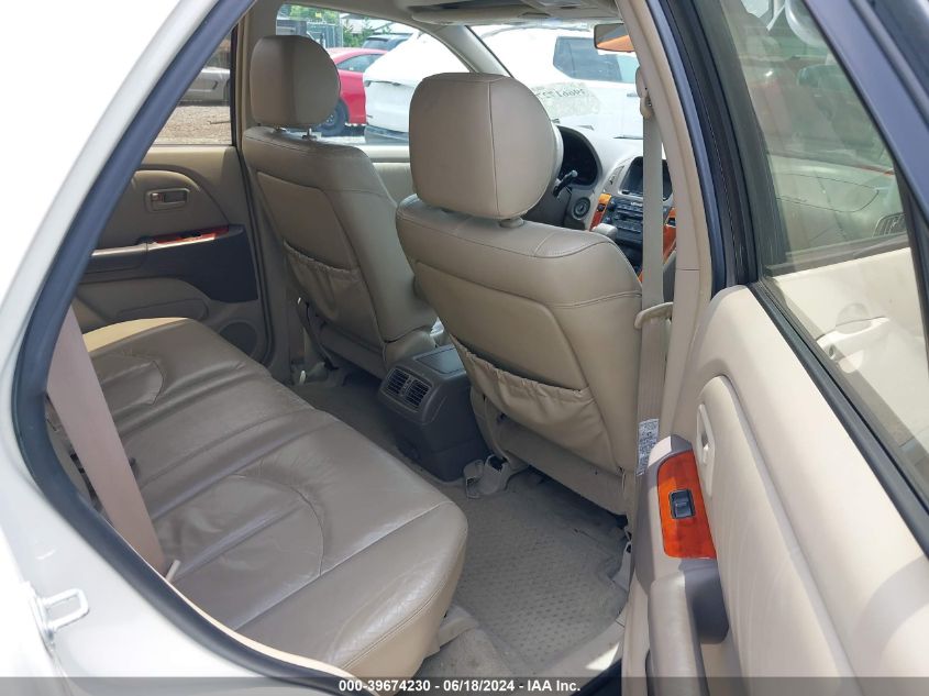 2000 Lexus Rx 300 VIN: JT6GF10U9Y0077426 Lot: 39674230