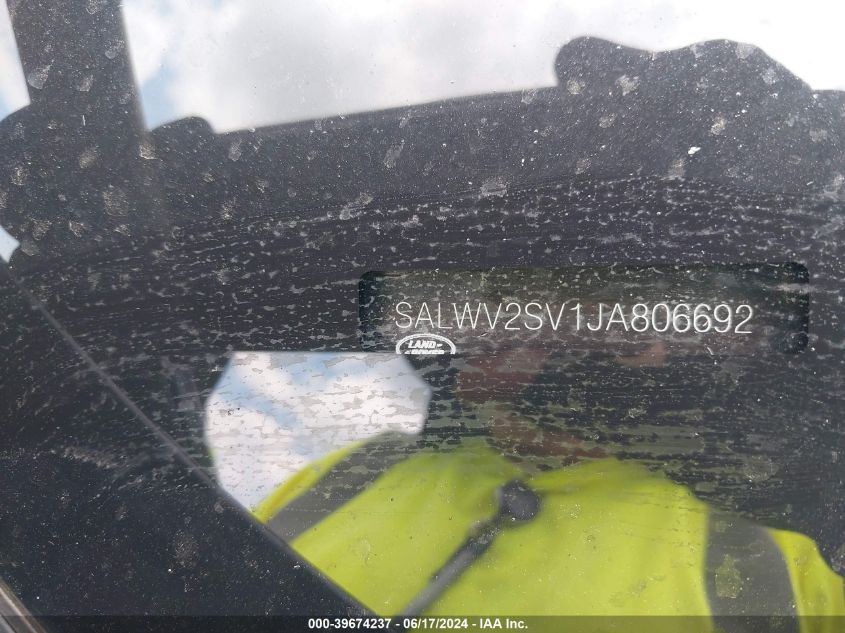 2018 Land Rover Range Rover Sport Hse Dynamic VIN: SALWV2SV1JA806692 Lot: 39674237