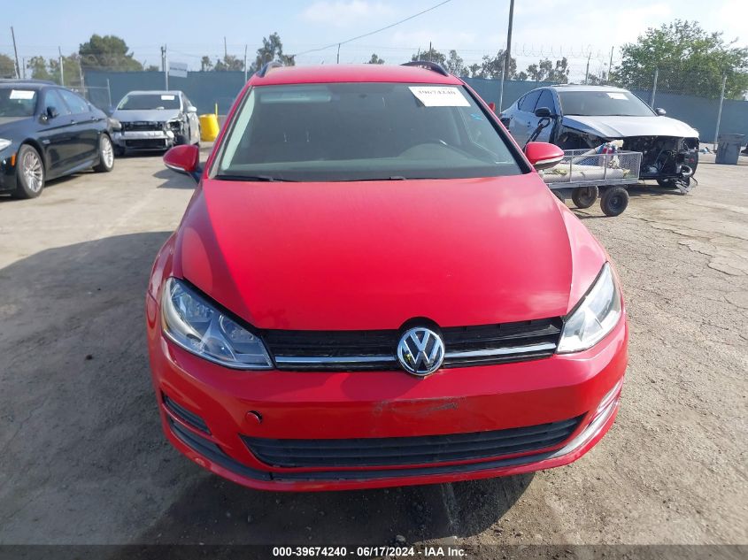2016 VOLKSWAGEN GOLF SPORTWAGEN TSI S 4-DOOR - 3VWC17AU9GM500778