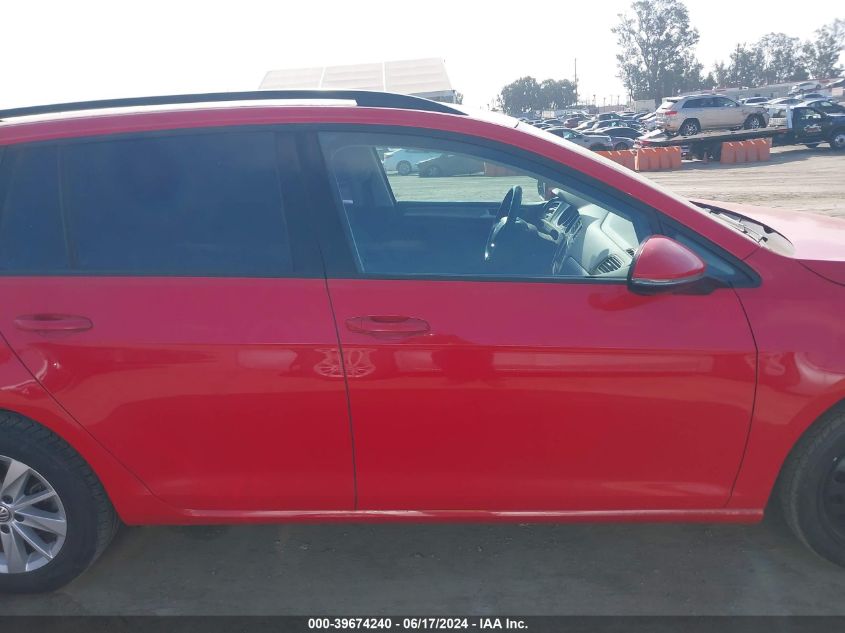 2016 VOLKSWAGEN GOLF SPORTWAGEN TSI S 4-DOOR - 3VWC17AU9GM500778