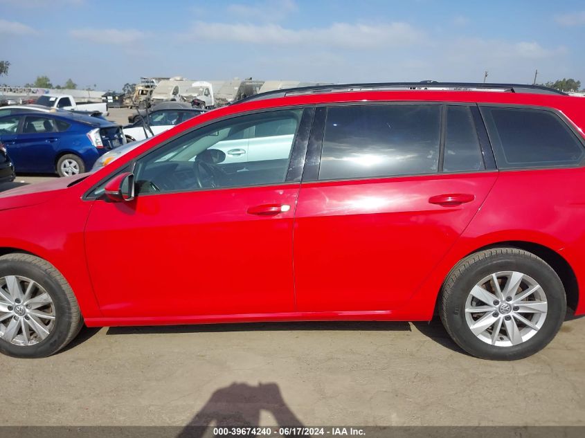 2016 VOLKSWAGEN GOLF SPORTWAGEN TSI S 4-DOOR - 3VWC17AU9GM500778