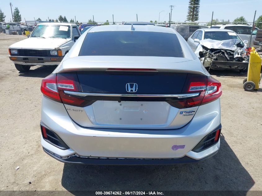 2018 Honda Clarity Plug-In Hybrid Touring VIN: JHMZC5F31JC019071 Lot: 39674262