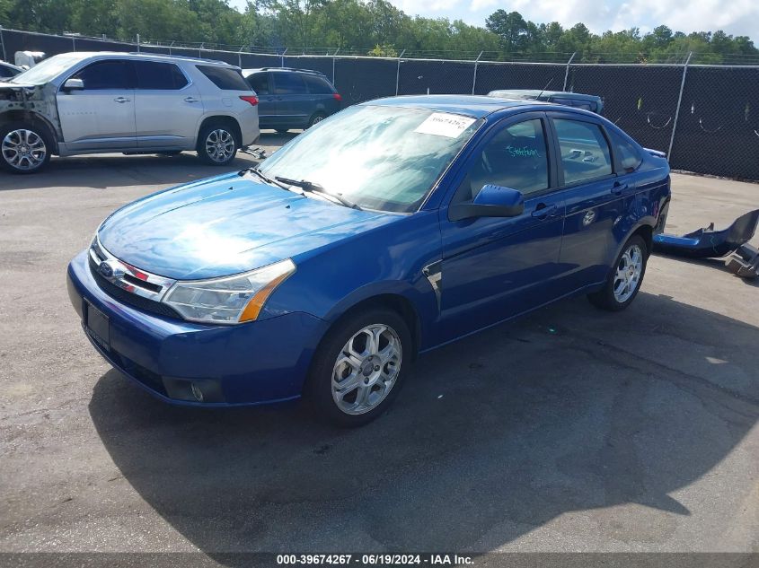 2008 Ford Focus Se/Ses VIN: 1FAHP35N88W281497 Lot: 40805191