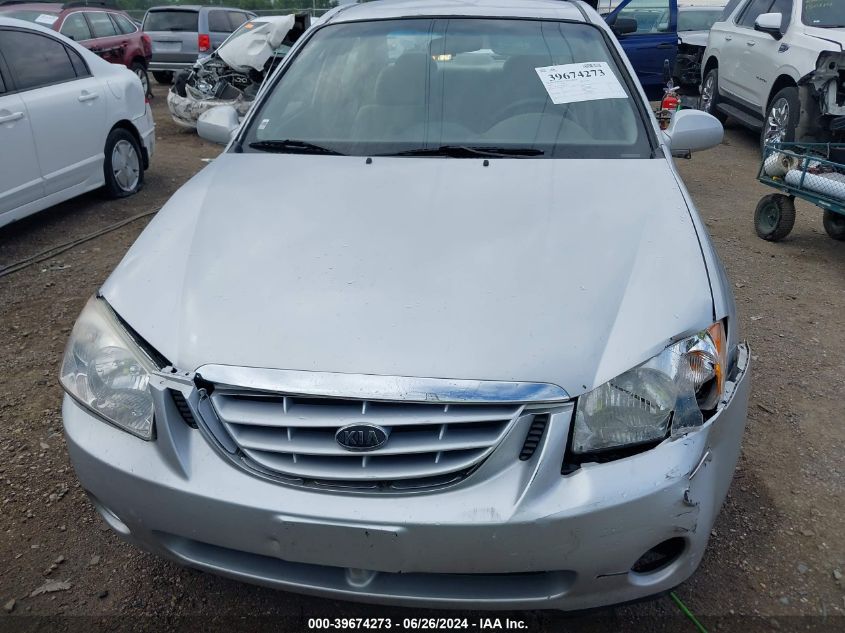 2006 Kia Spectra Ex/Lx/Sx VIN: KNAFE121165367800 Lot: 39674273
