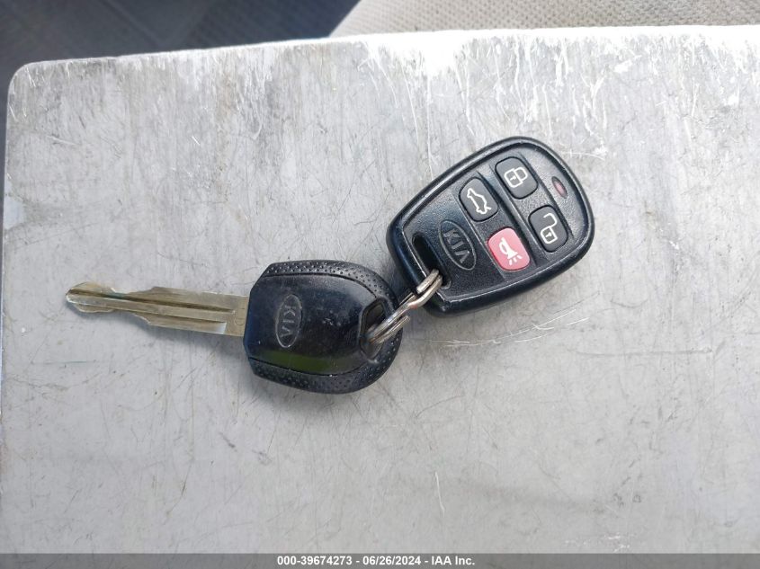 2006 Kia Spectra Ex/Lx/Sx VIN: KNAFE121165367800 Lot: 39674273