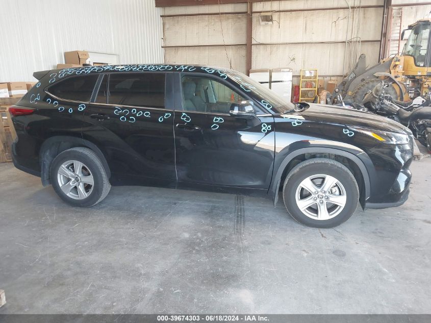 2023 Toyota Highlander Le VIN: 5TDKDRAH7PS504669 Lot: 39674303