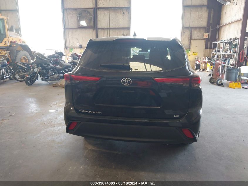 2023 Toyota Highlander Le VIN: 5TDKDRAH7PS504669 Lot: 39674303