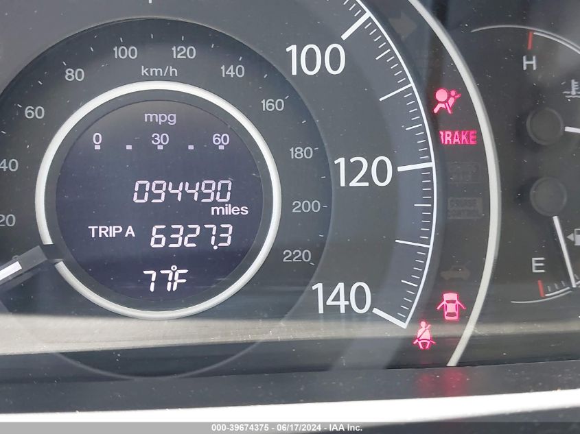 2014 Honda Cr-V Ex VIN: 2HKRM3H53EH513542 Lot: 39674375