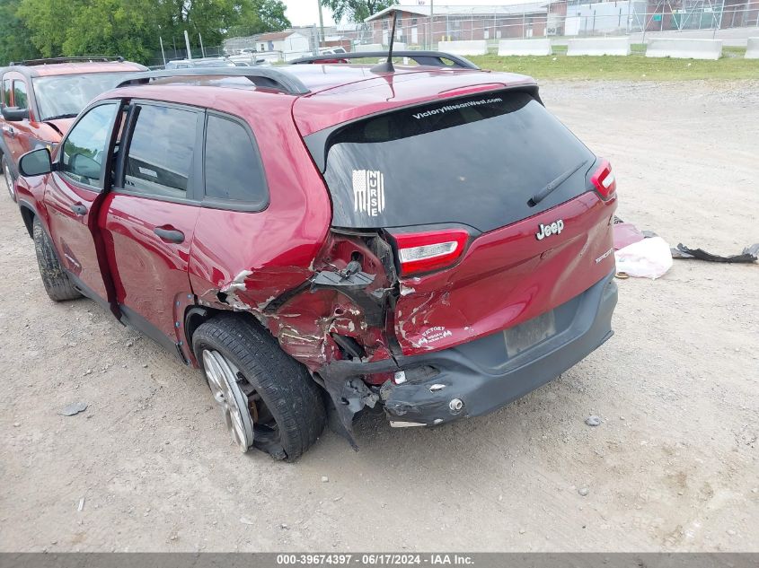2017 Jeep Cherokee Sport Fwd VIN: 1C4PJLAB5HW623751 Lot: 39674397