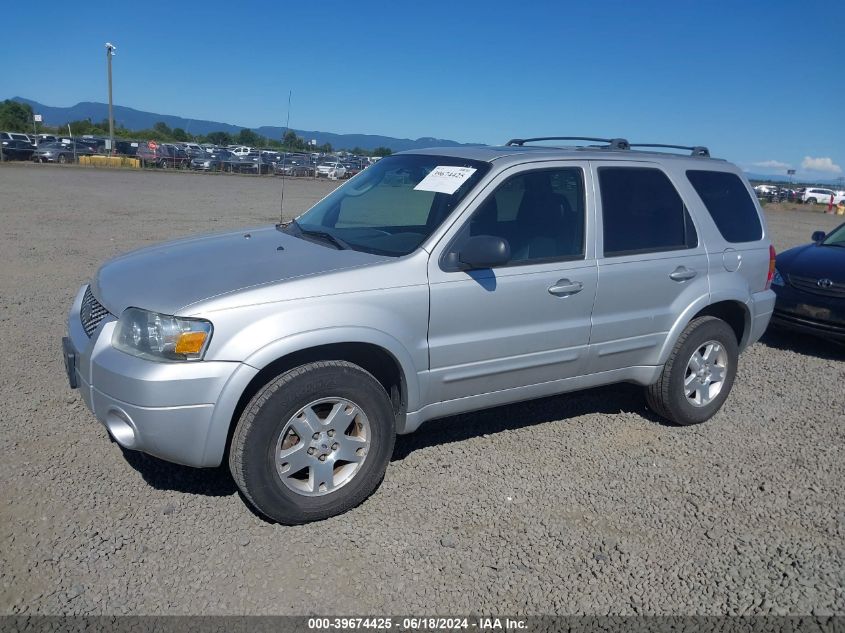 2006 Ford Escape Limited VIN: 1FMCU94126KA78555 Lot: 39674425